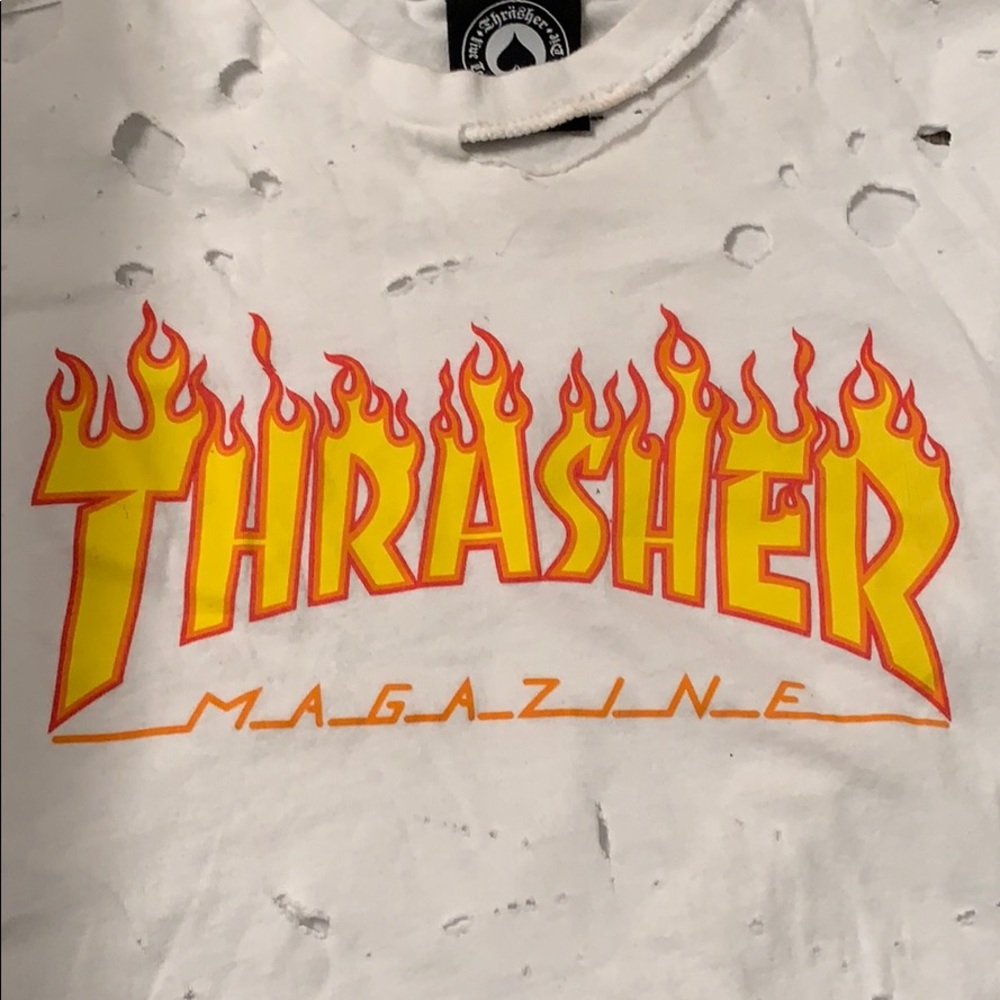 Distressed Thrasher Tee - image 2